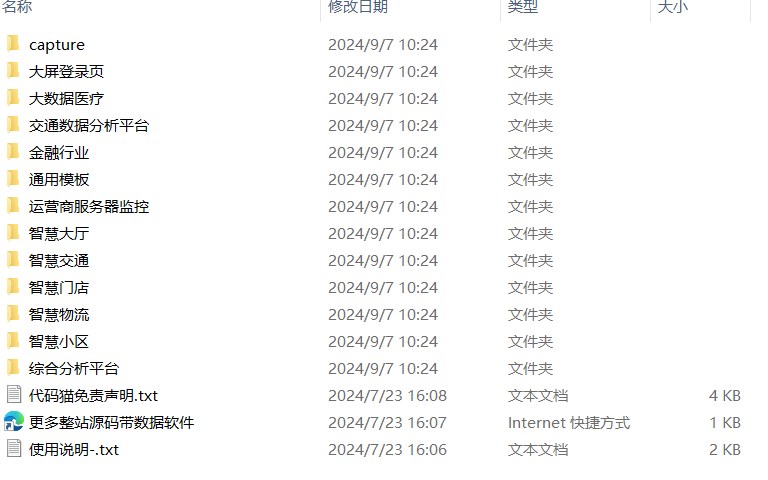 图片[6]-大数据可视化大屏电子沙盘网页模版合集